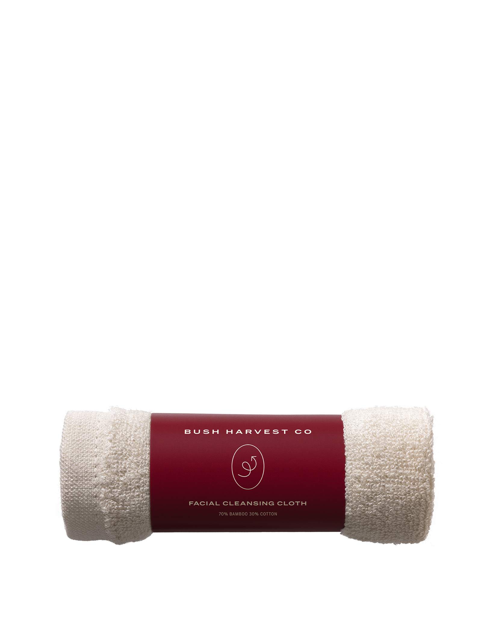 E-commerce image of bamboo-cotton blend, reusable Facial Cleansing Cloth.